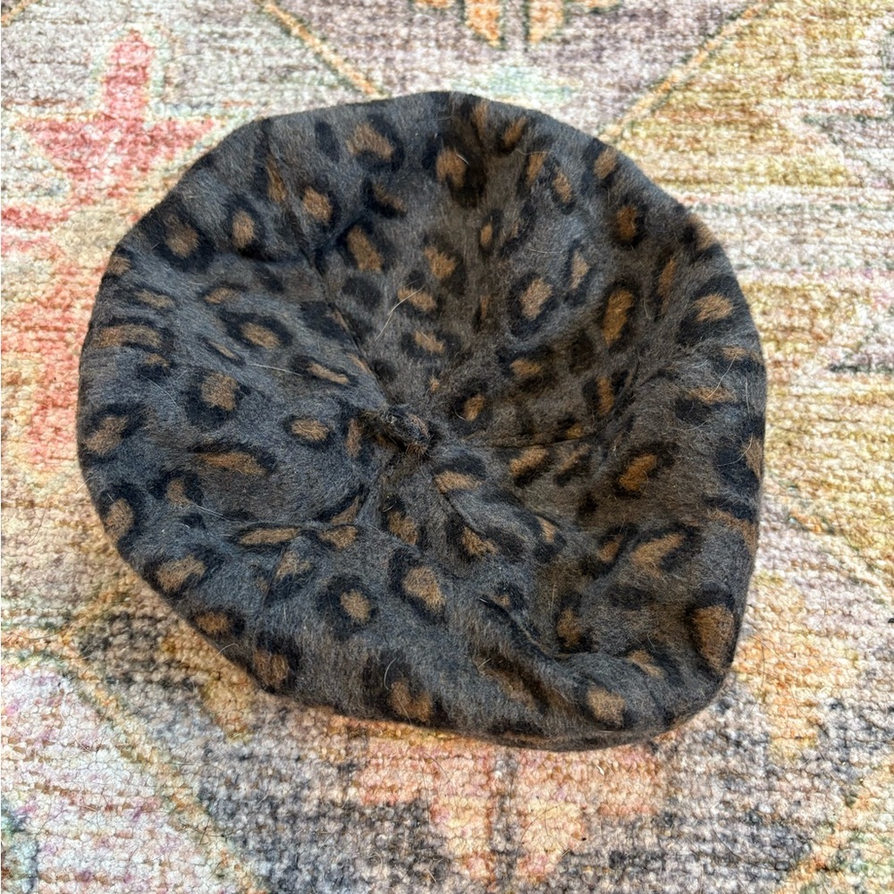Leopard Print Beret
